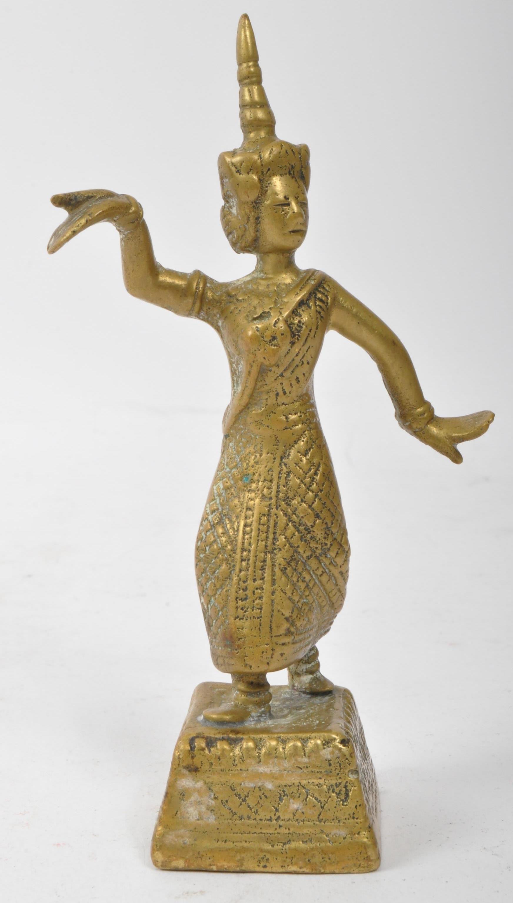 COLLECTION OF BRASS & BRONZE INDIAN & THAI DEITY FIGURES - Image 4 of 6