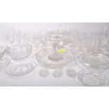 CRYSTAL GLASS - VICTORIAN 19TH CENTURY - LARGE COLLECTION