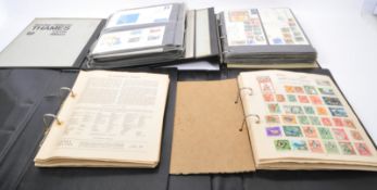 LARGE COLLECTION OF VINTAGE UK & FOREIGN STAMPS ALBUMS