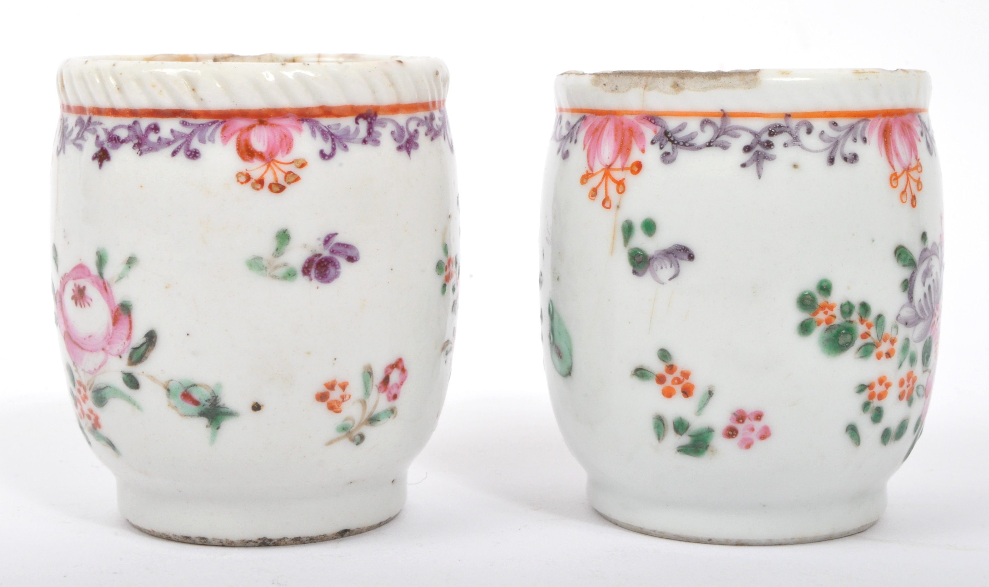 1920S CHINESE HAND PAINTED PORCELAIN TEA POT T/W CUPS - Image 3 of 5