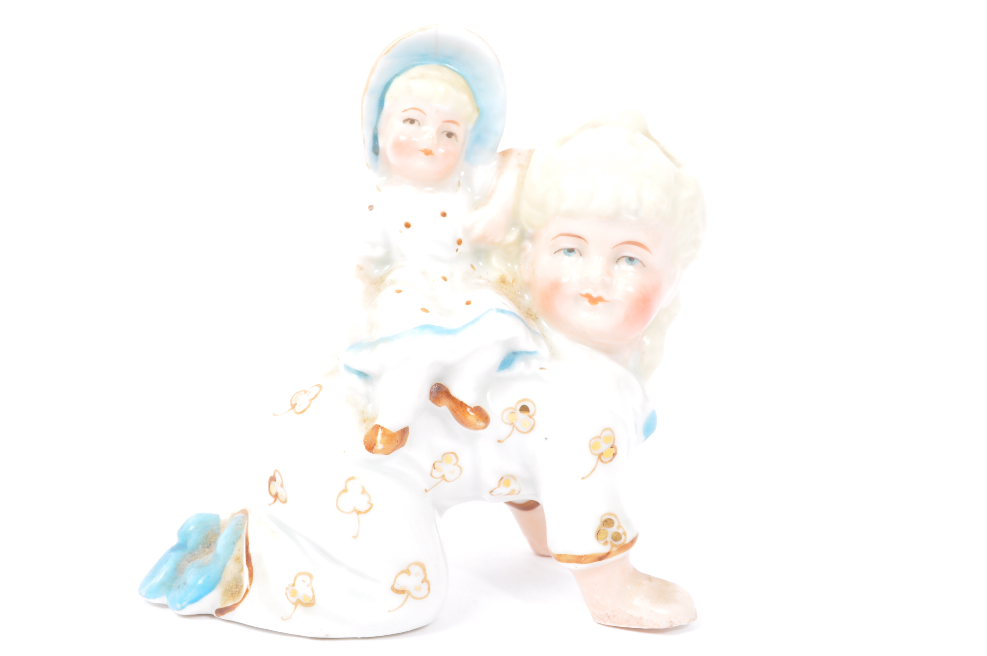 THREE EARLY 20TH CENTURY GERMAN HUEBACH BISQUE CHINA FIGURES - Image 5 of 5