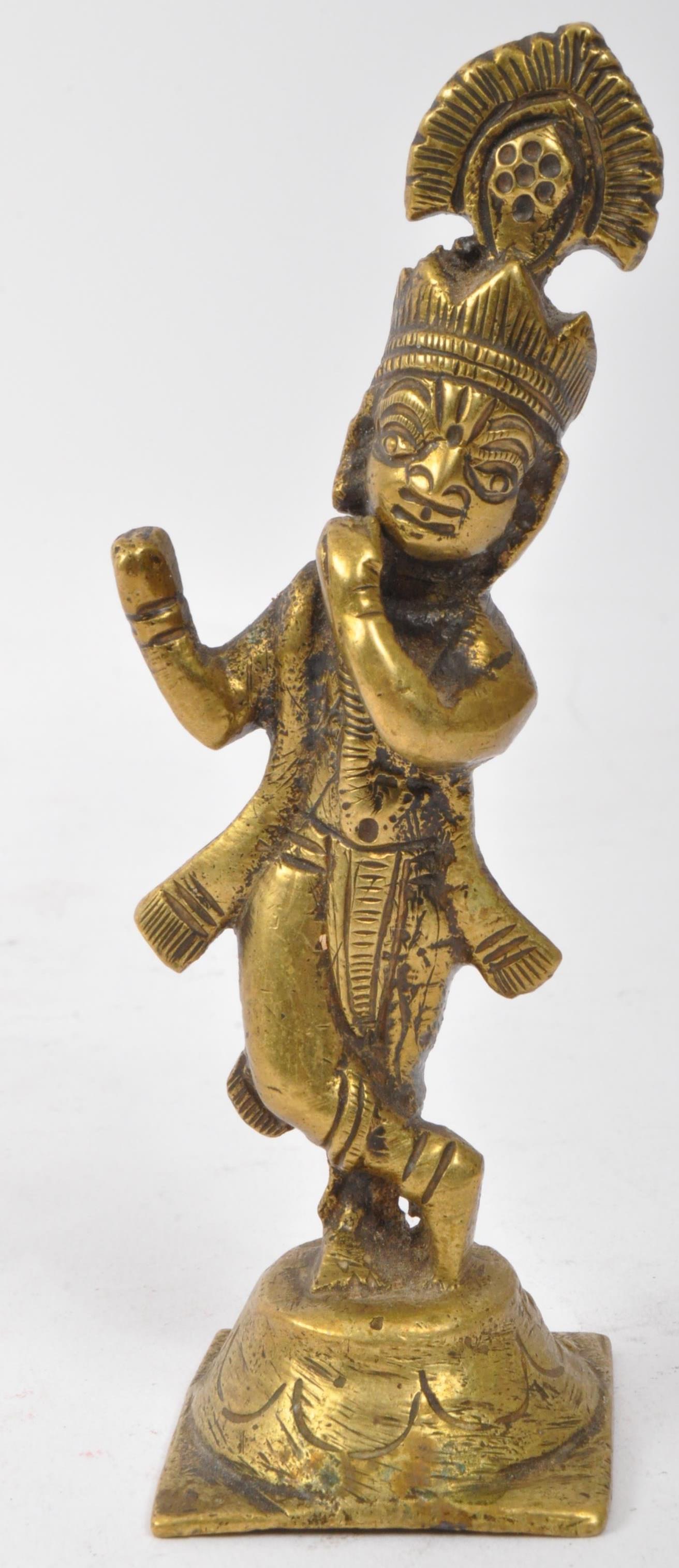 COLLECTION OF BRASS & BRONZE INDIAN & THAI DEITY FIGURES - Image 5 of 6