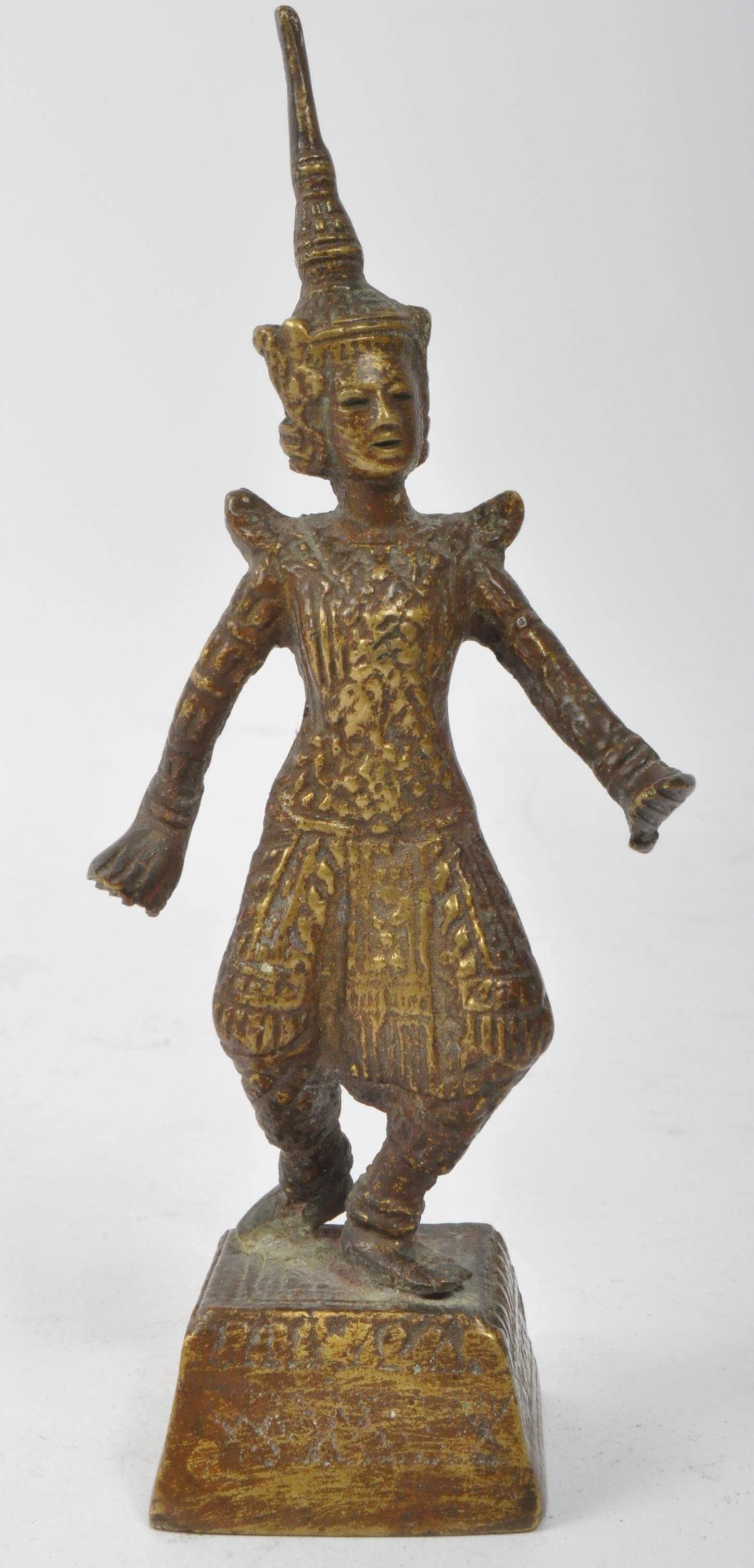 COLLECTION OF BRASS & BRONZE INDIAN & THAI DEITY FIGURES - Image 3 of 6