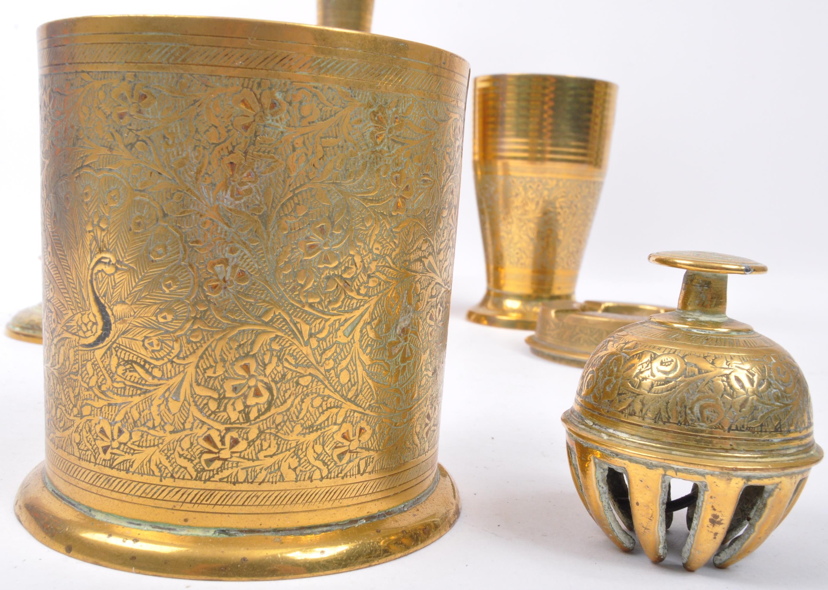 COLLECTION 19TH CENTURY & LATER OF PERSIAN BRASSWARE - Image 5 of 7