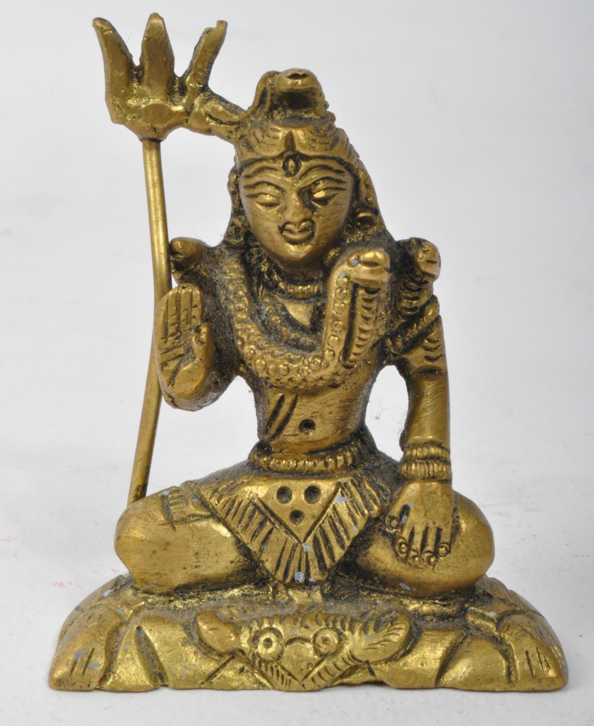 COLLECTION OF BRASS & BRONZE INDIAN & THAI DEITY FIGURES - Image 2 of 6