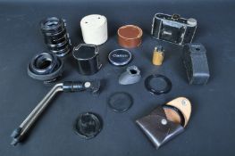 COLLECTION OF ASSORTED VINTAGE CAMERA EQUIPMENT