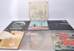 SEVEN VINTAGE ROCK MUSIC LP LONG PLAY VYNIL RECORDS
