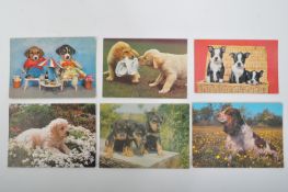 LARGE COLLECTION OF 20TH CENTURY DOG RELATED POSTCARDS