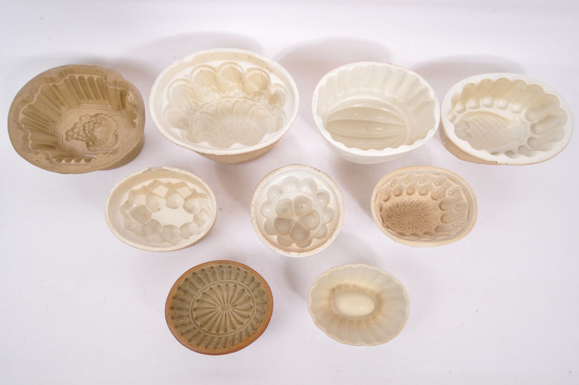 COLLECTION OF 19TH CENTURY CERAMIC JELLY MOULDS - Image 2 of 6