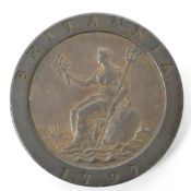 GEORGE III 1797 TWO PENNY CARTWHEEL COIN