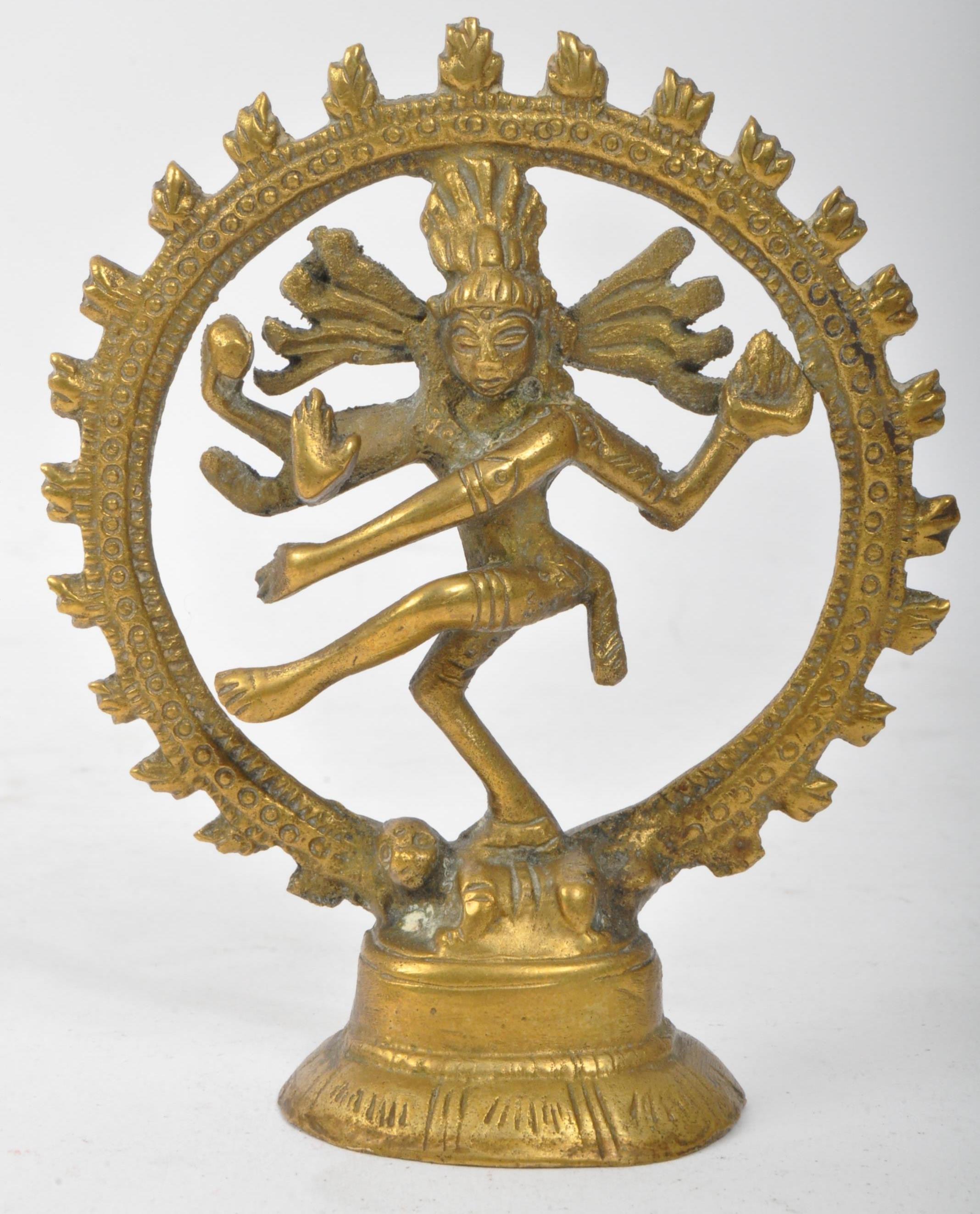 COLLECTION OF INDIAN BRONZE AND BRASS DEITY FIGURES - Image 3 of 6