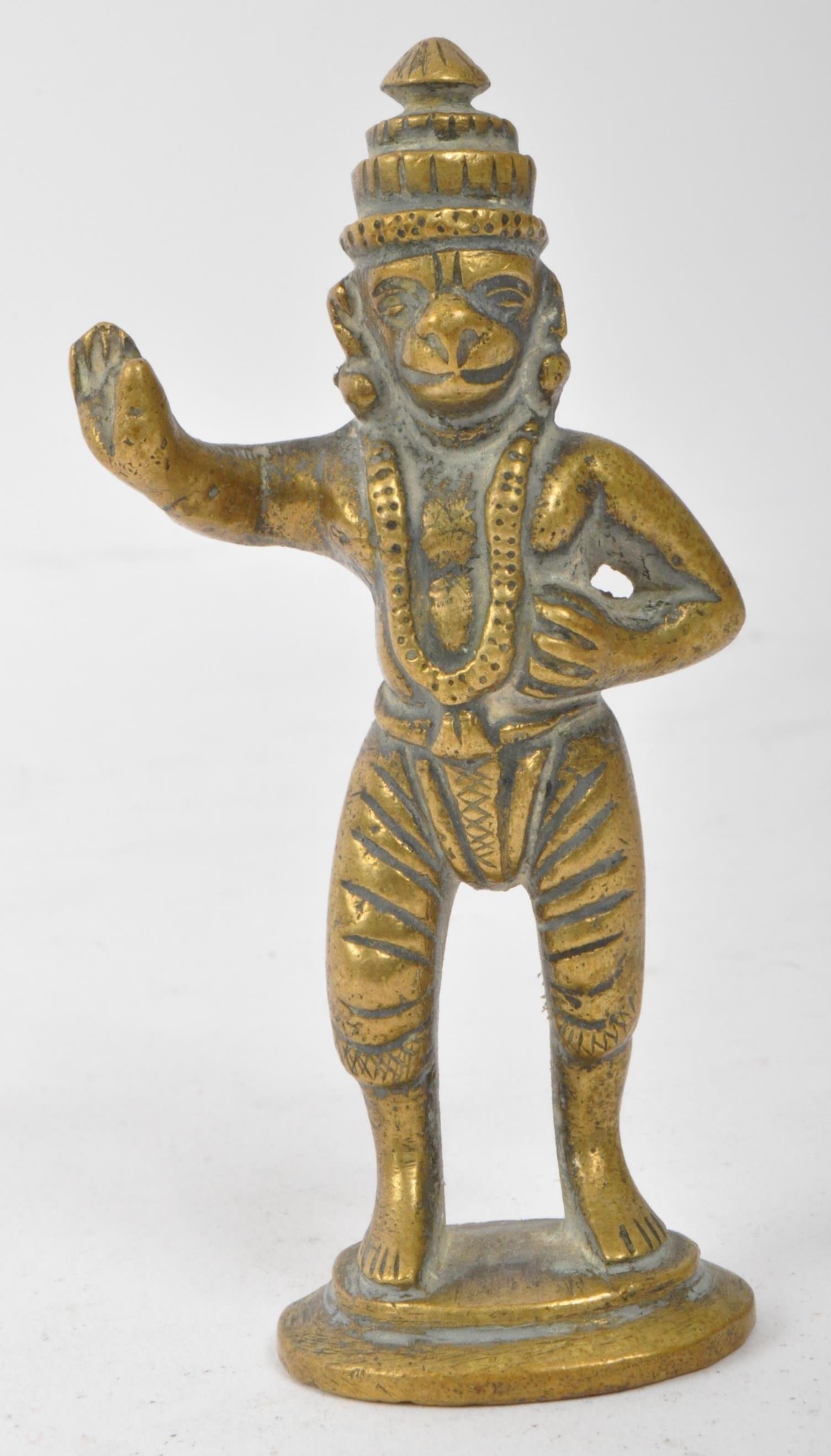 COLLECTION OF INDIAN BRONZE AND BRASS DEITY FIGURES - Image 2 of 6