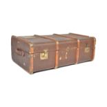 VINTAGE EARLY 20TH CENTURY RAILWAY TRAVEL SUITCASE