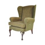 VINTAGE 20TH CENTURY 1940S WING BACK ARM CHAIR