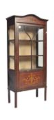 EDWARDIAN INLAID DISPLAY CABINET