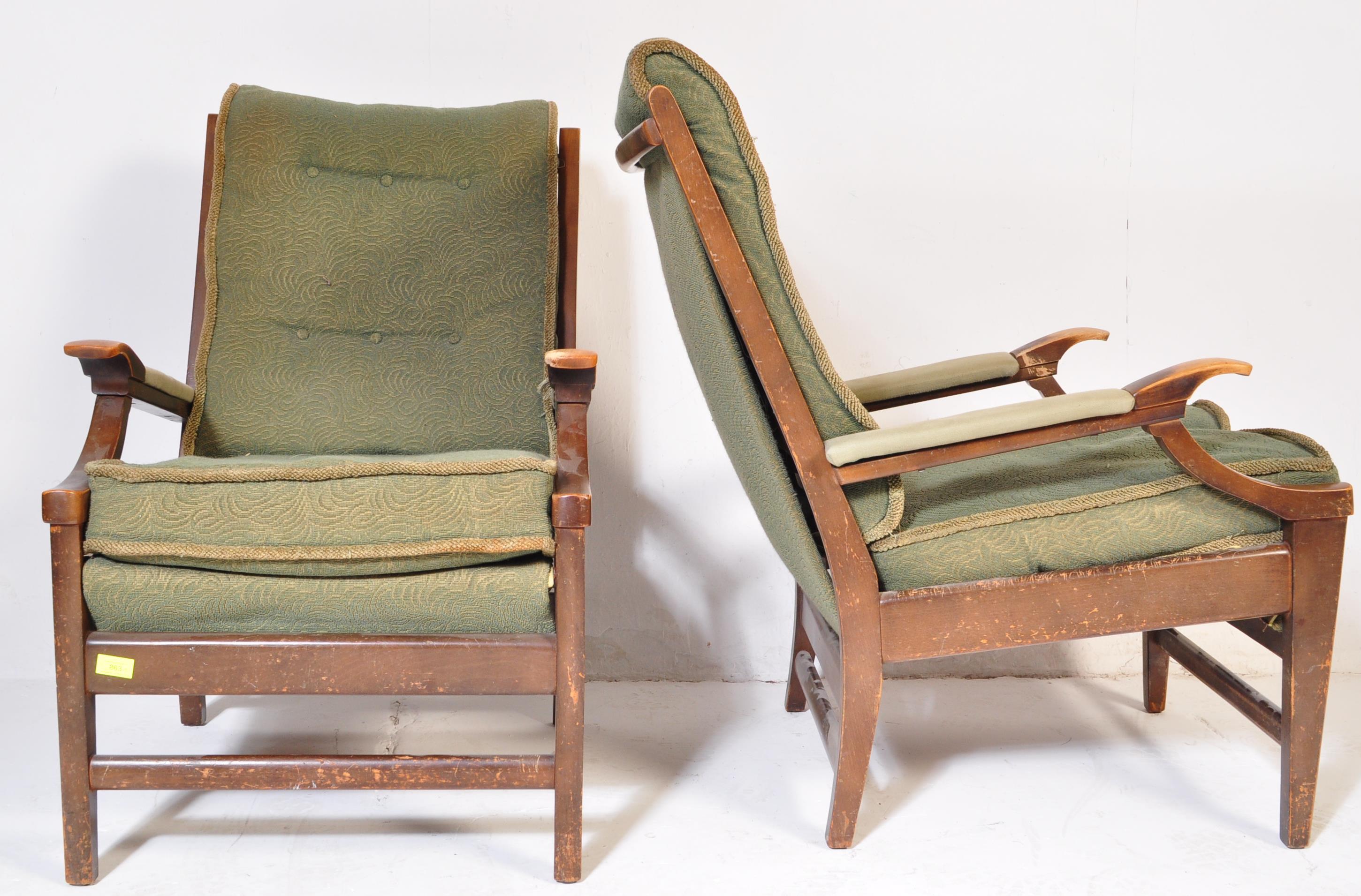 CINTIQUE - PAIR OF RETRO MID 20TH CENTURY ARM CHAIRS - Image 3 of 6