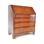 18TH CENTURY GEORGE III OAK WRITING BUREAU DESK