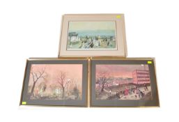 THREE VINTAGE HELEN BRADLEY SIGNED PRINTS