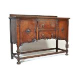 EARLY 20TH CENTURY JACOBEAN REVIVAL OAK SIDEBOARD CREDENZA