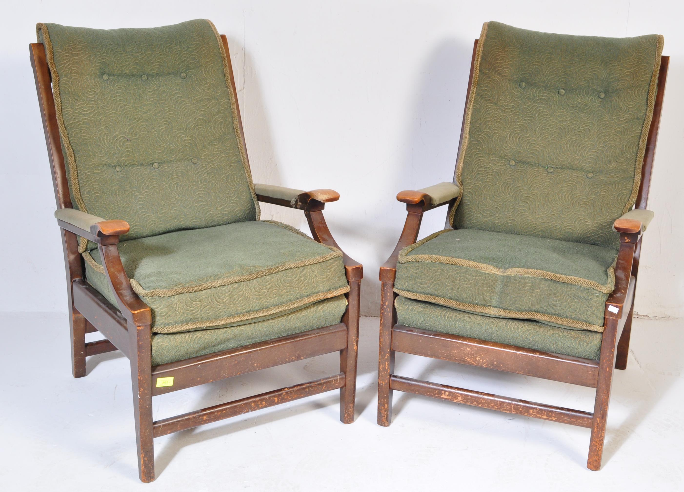 CINTIQUE - PAIR OF RETRO MID 20TH CENTURY ARM CHAIRS - Image 2 of 6