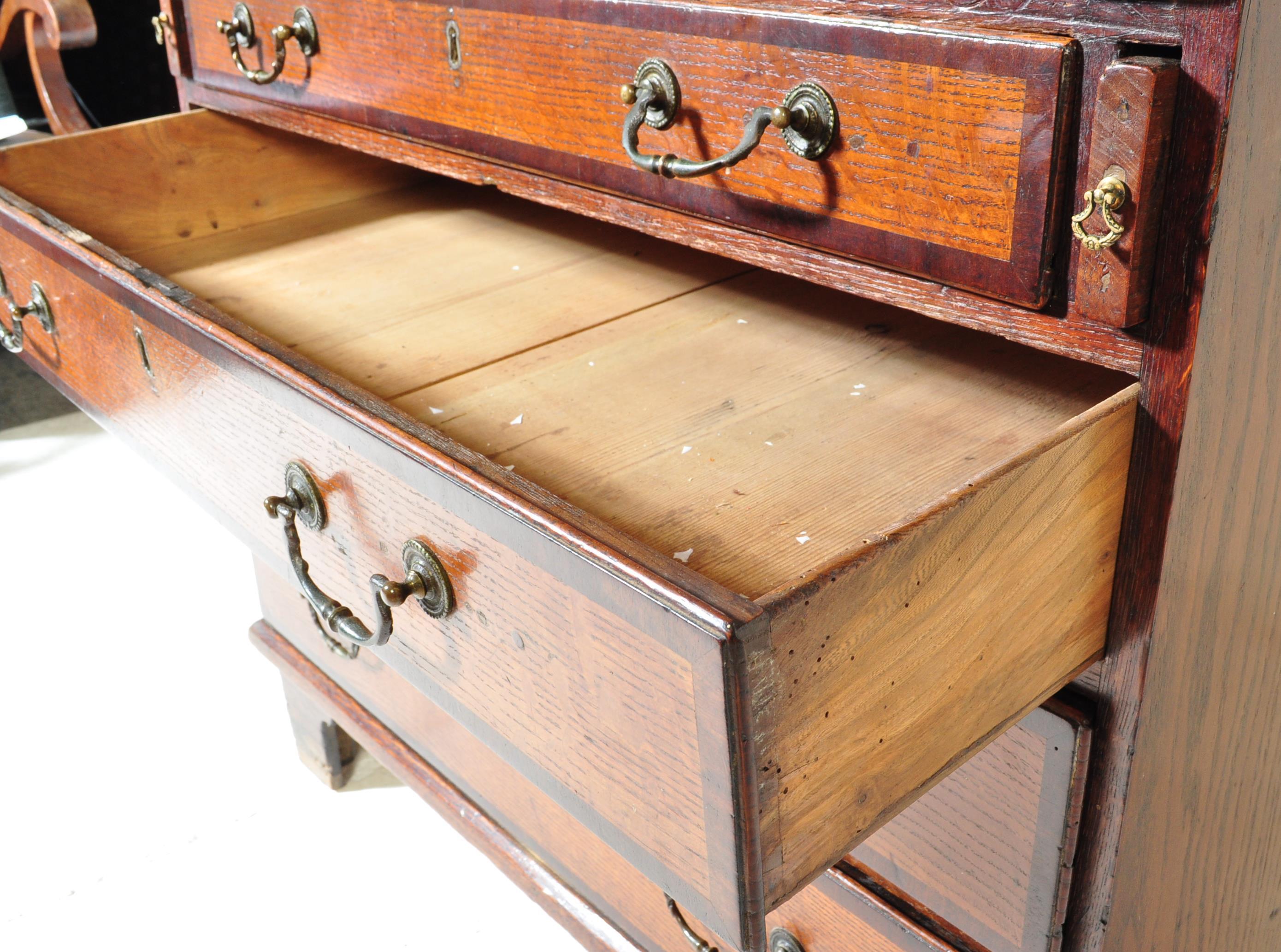 18TH CENTURY GEORGE III OAK WRITING BUREAU DESK - Image 5 of 6