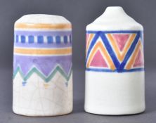 POOLE POTTERY - CONDIMENT SALT & PEPPER SHAKERS