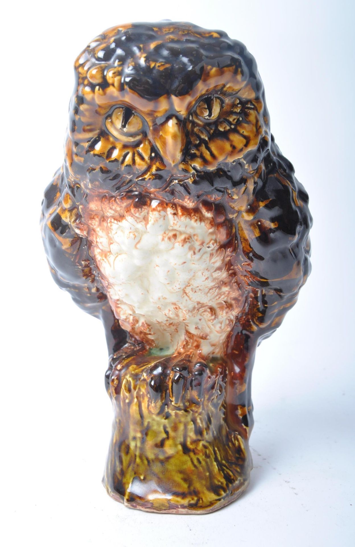 CHELSEA POTTERY - RETRO HAND PAINTED CERAMIC OWL - Image 4 of 5