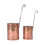 EARLY 20TH CENTURY COPPER MILK MEASURES