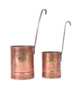 EARLY 20TH CENTURY COPPER MILK MEASURES