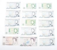 SIXTEEN VINTAGE BANK OF ENGLAND NOTES
