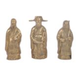 THREE 20TH CENTURY CHINESE IMMORTALS FIGURES