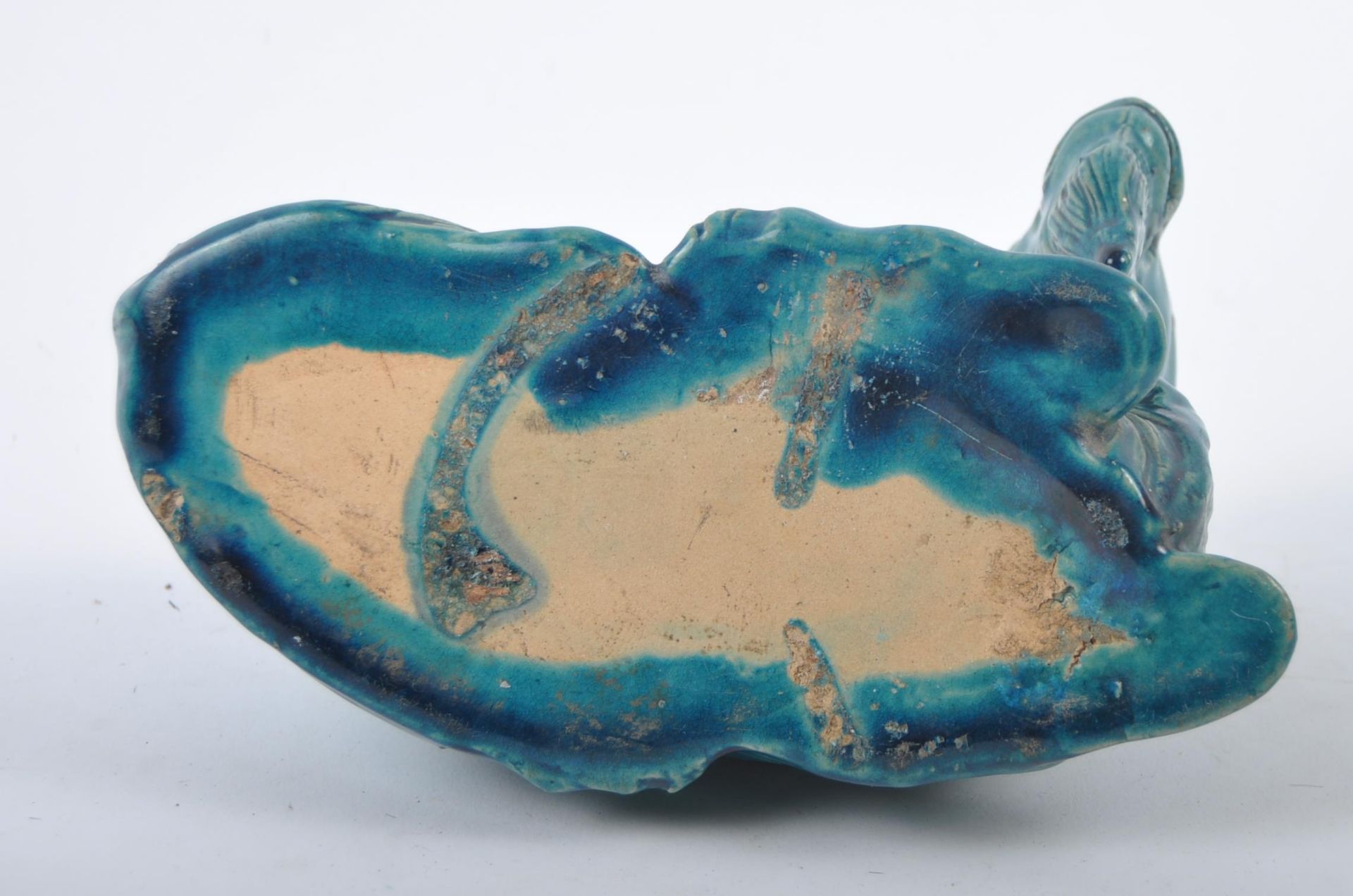 CHINESE MONOCHROME TURQUOISE ZODIAC GOAT - Image 5 of 6