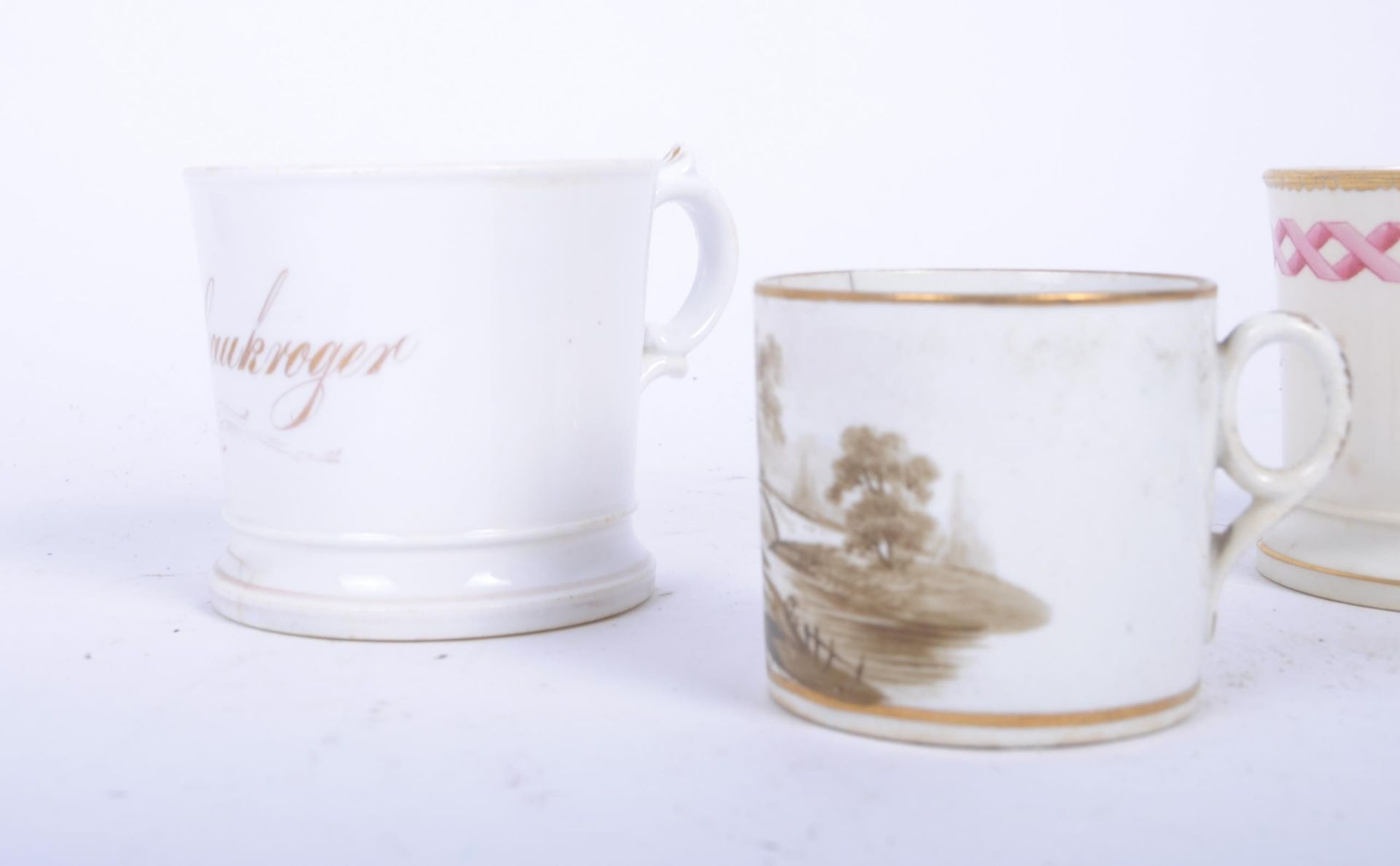 COLLECTION OF 19TH CENTURY STAFFORDSHIRE MUGS 1855 (3) - Image 3 of 8