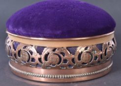 LATE 19TH CENTURY ART NOUVEAU COPPER SEWING PIN CUSHION