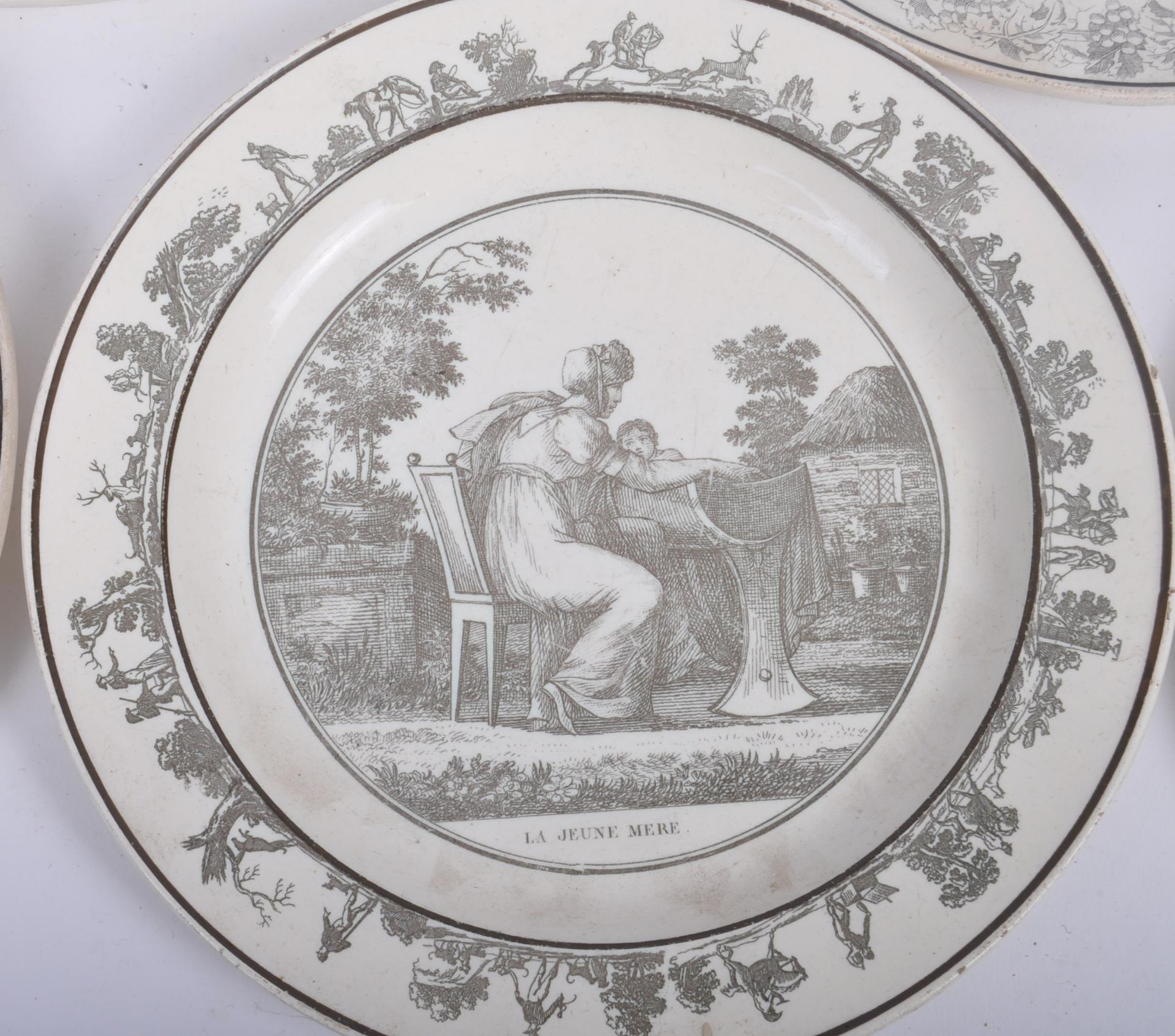 COLLECTION OF ASSORTED MONOCHROME GLAZED PLATES - Image 4 of 11