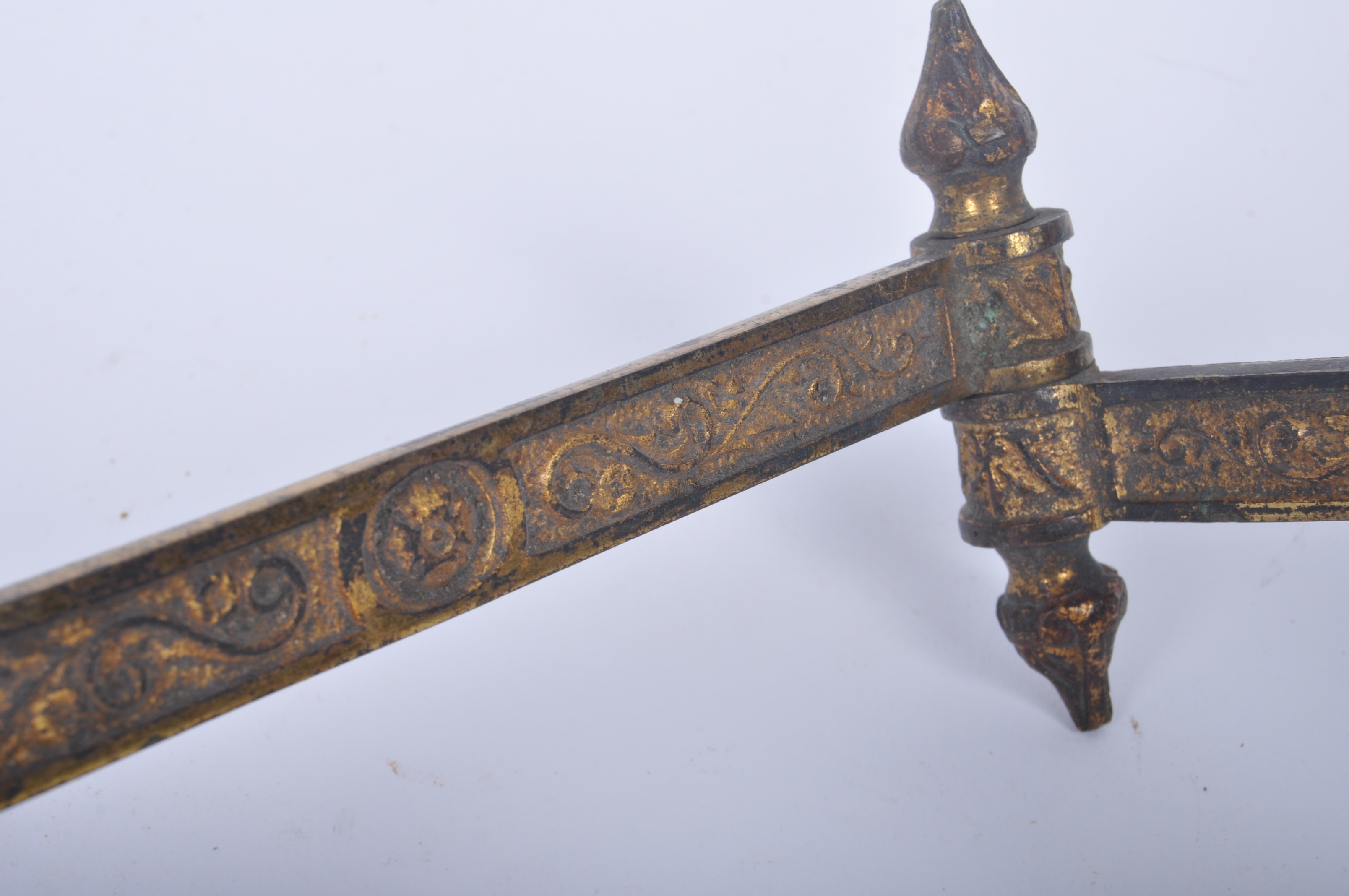 19th CENTURY CONTINENTAL BRASS TABLE CLAMP - Image 4 of 6