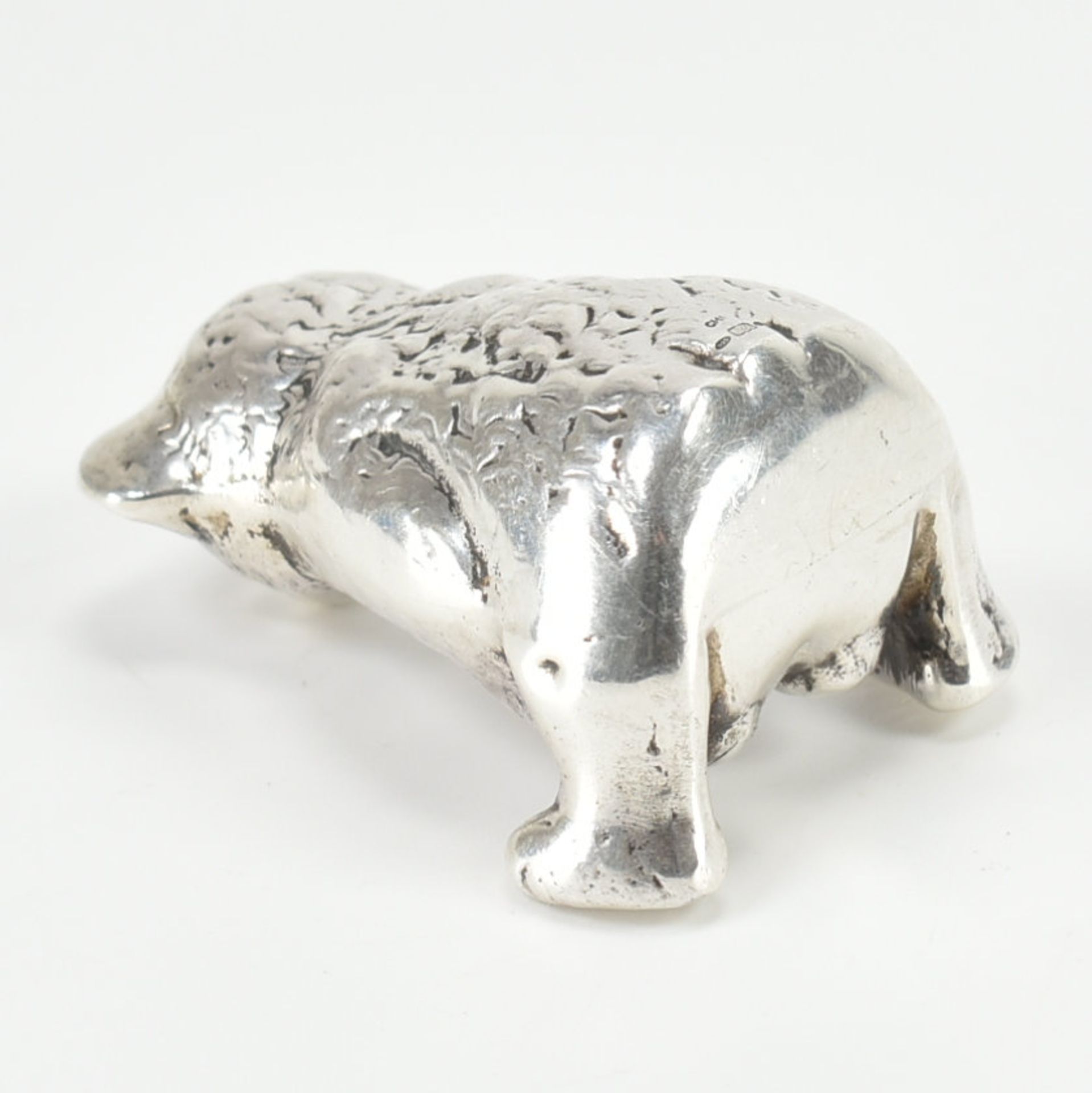 MID 20TH CENTURY WHITE METAL TEDDY BEAR FIGURE - Image 8 of 14