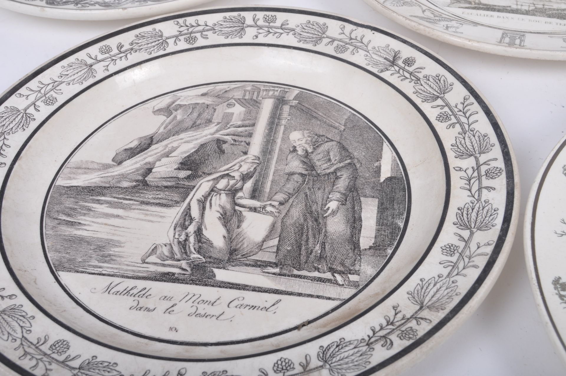 COLLECTION OF ASSORTED MONOCHROME GLAZED PLATES - Image 8 of 11