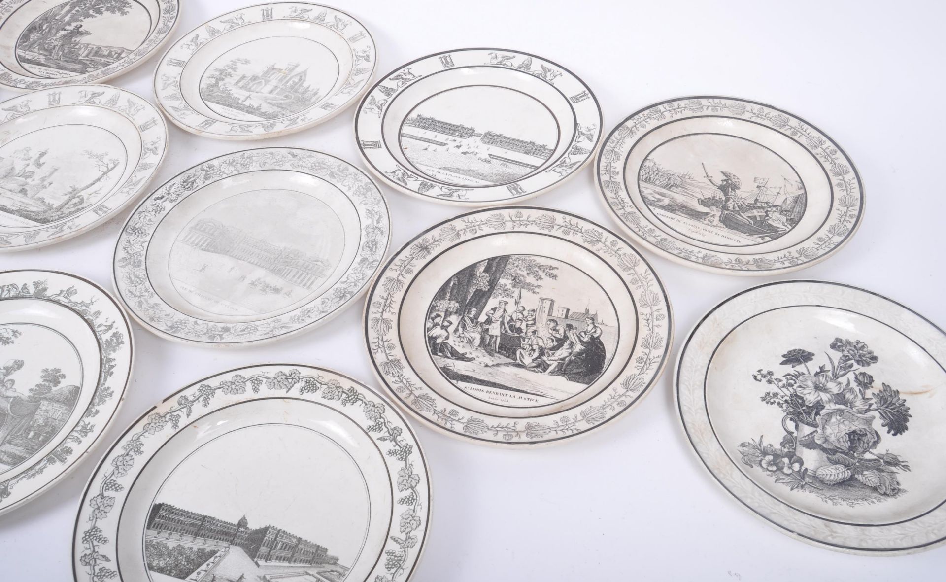 COLLECTION OF ASSORTED MONOCHROME GLAZED PLATES - Image 3 of 11