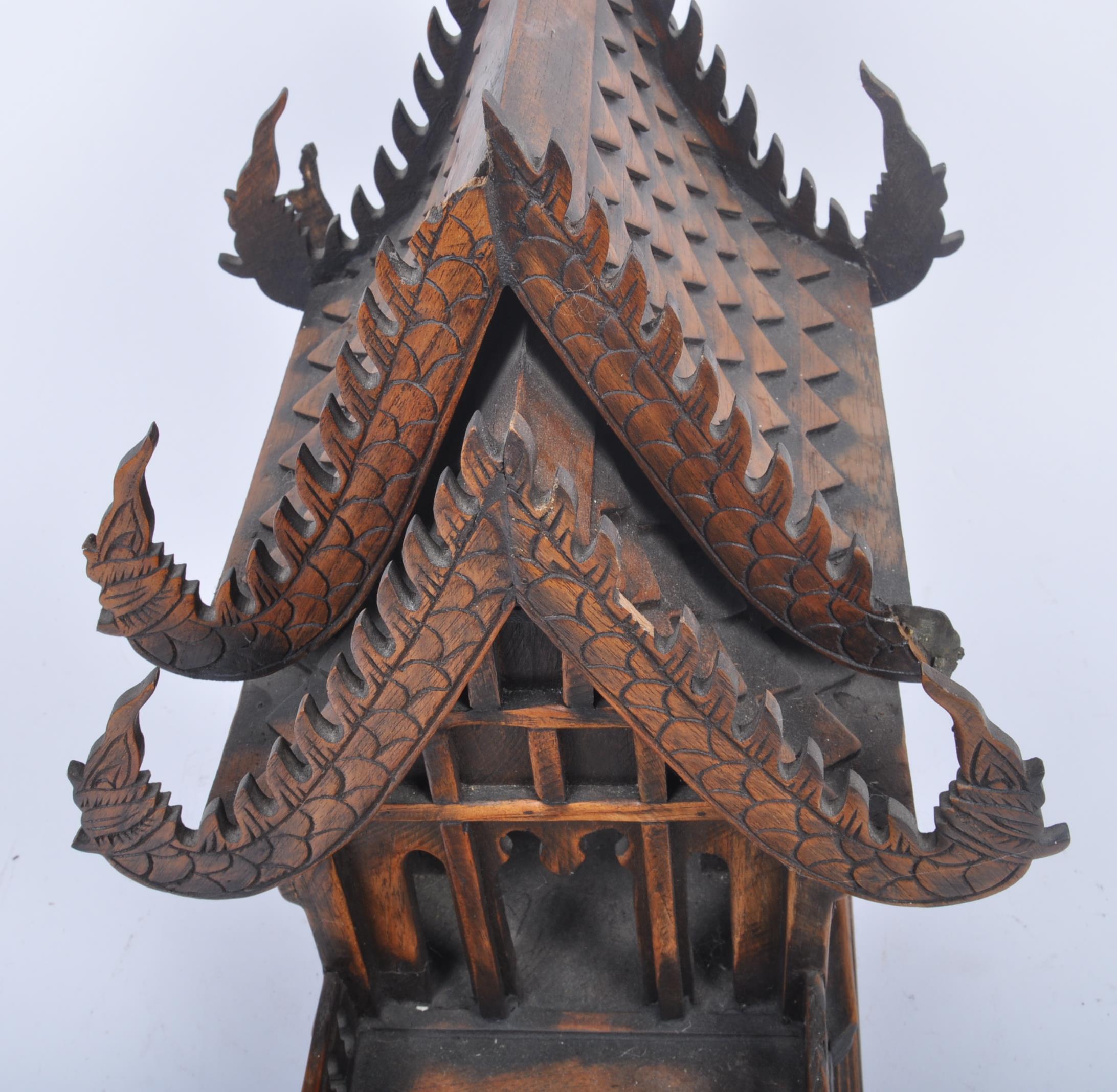 TEAK CHINESE - ASIATIC TEAK HAND MADE SPIRIT HOUSE MODEL - Image 5 of 5