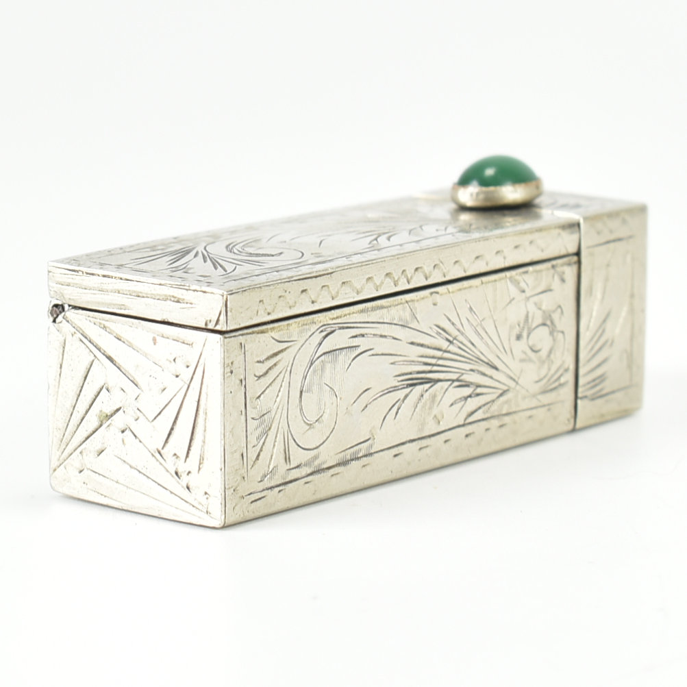 20TH CENTURY CONTINENTAL WHITE METAL LIPSTICK HOLDER - Image 14 of 22