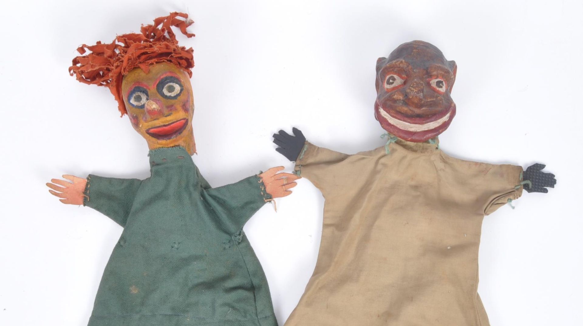 ANTIQUE EDWARDIAN PUNCH AND JUDY STYLE PUPPETS - Bild 2 aus 8