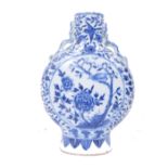 19TH CENTURY CHINESE TWIN HANDLED MOON FLASK VASE