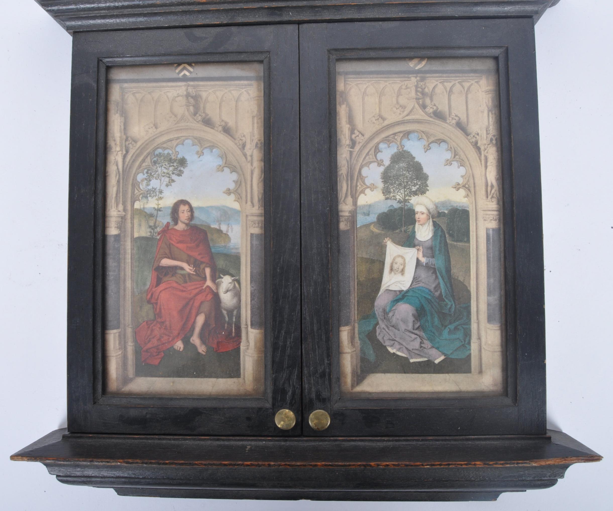 AFTER HANS MEMLING: EDWARDIAN REPRO JAN FLOREINS ALTARPIECE - Image 2 of 6