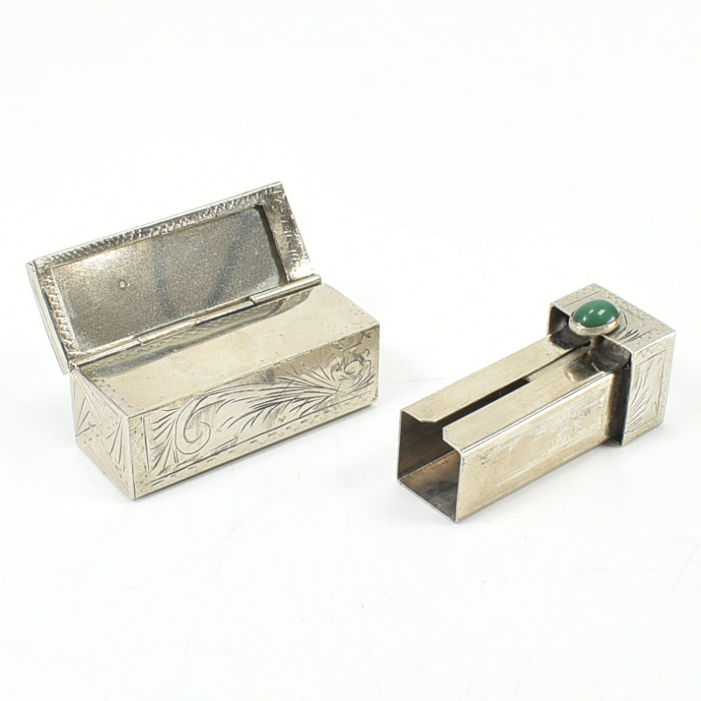 20TH CENTURY CONTINENTAL WHITE METAL LIPSTICK HOLDER - Image 15 of 22