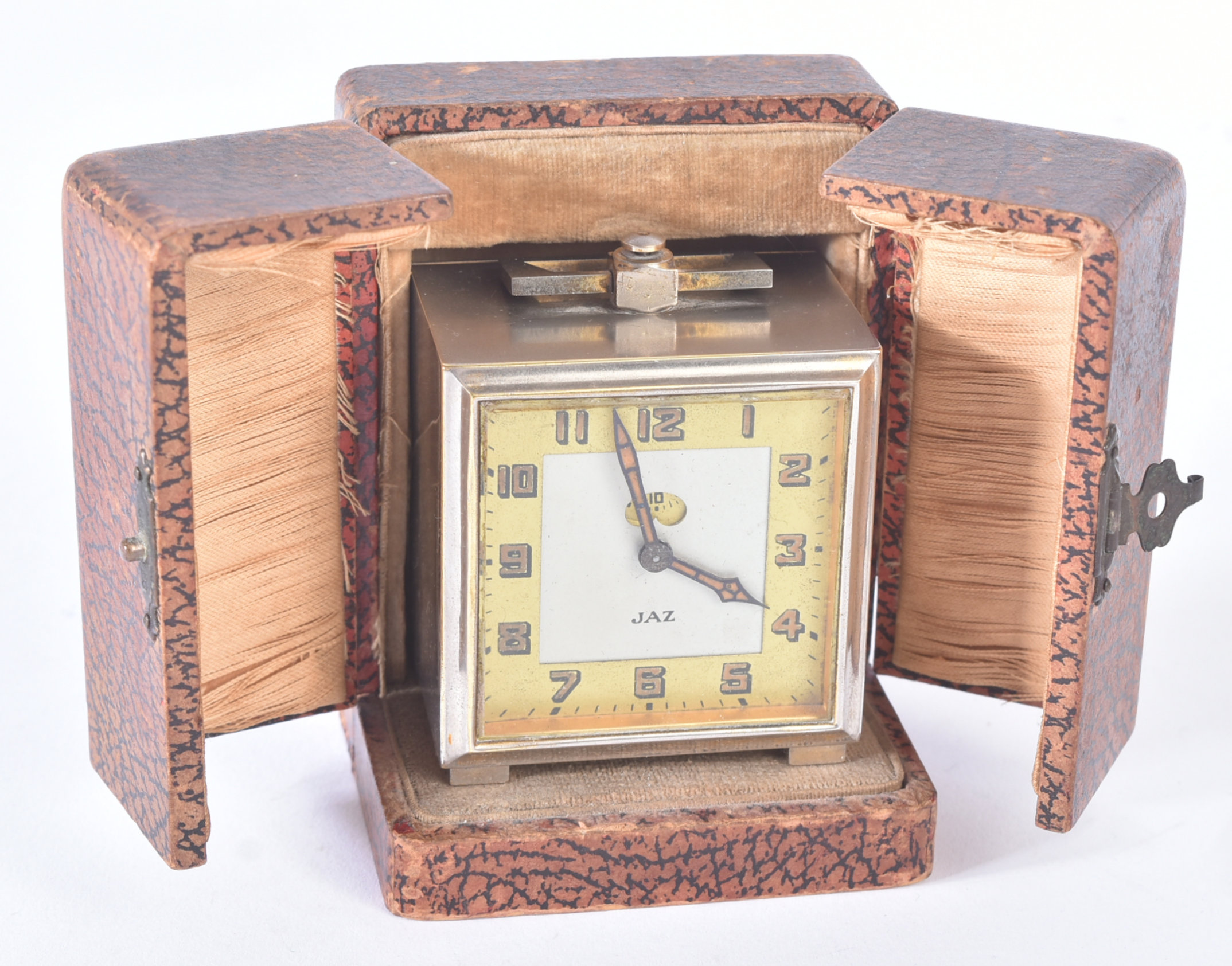 1930S ART DECO FRENCH TRAVEL CLOCK BY JAZ - Image 4 of 4