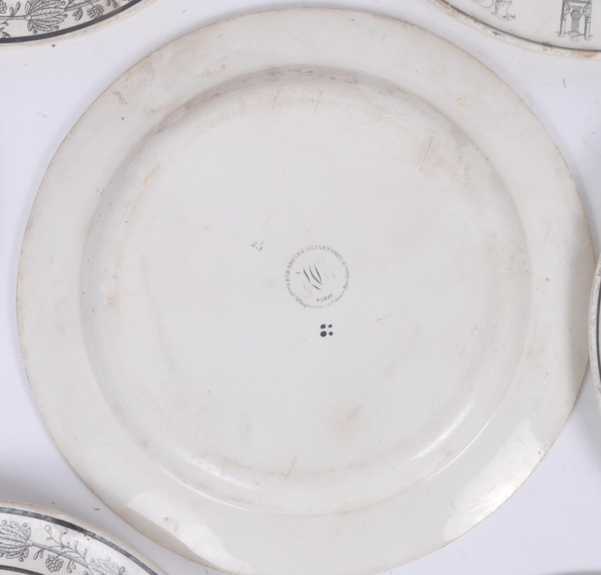 COLLECTION OF ASSORTED MONOCHROME GLAZED PLATES - Image 11 of 11