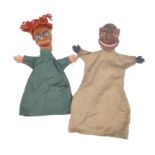 ANTIQUE EDWARDIAN PUNCH AND JUDY STYLE PUPPETS