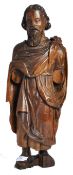 19TH CENTURY CONTINENTAL CARVED ECCLESIASTICAL FIGURE