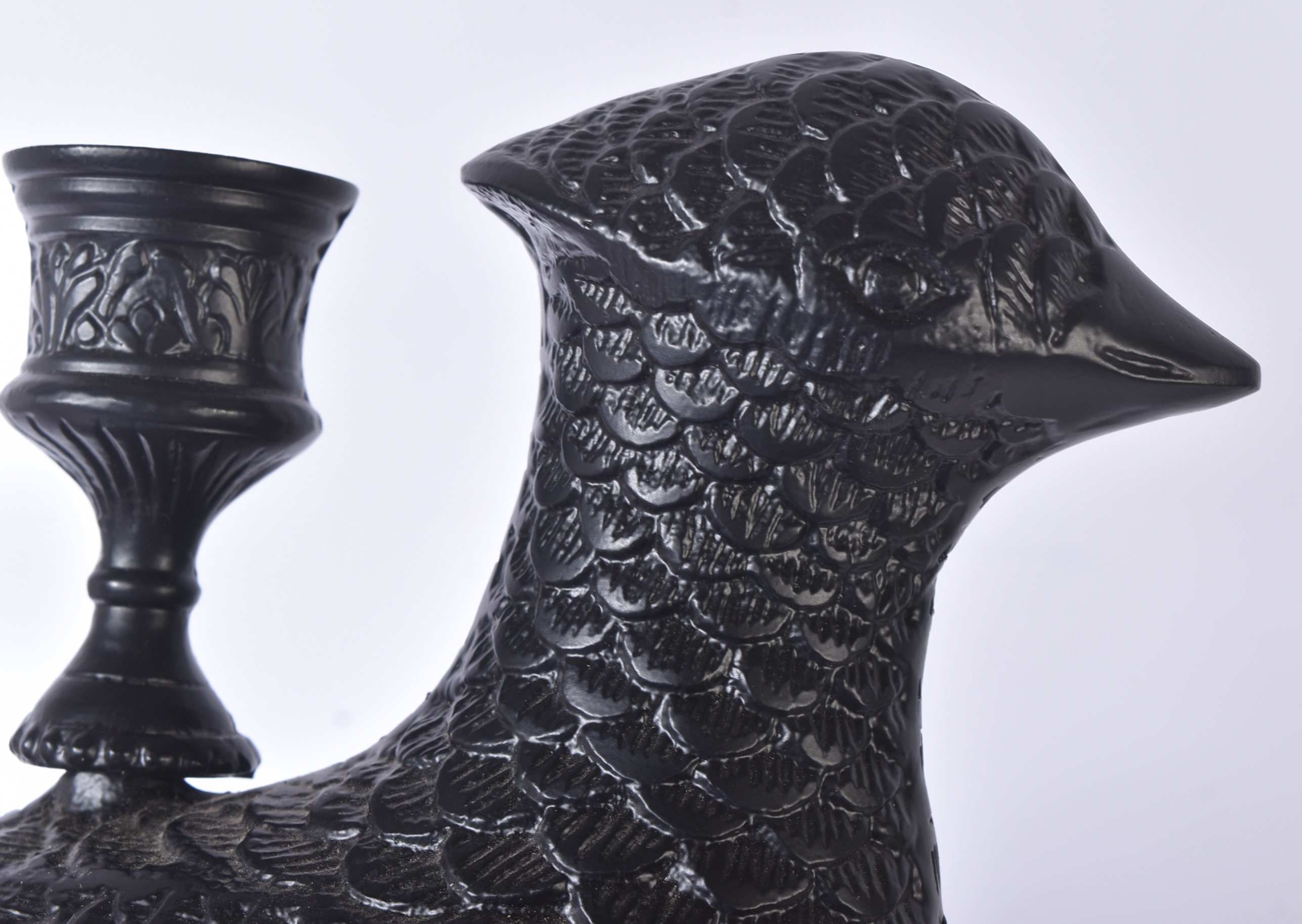 PAIR OF 20TH CENTURY METAL BIRD CANDLESTICK HOLDERS - Image 5 of 5